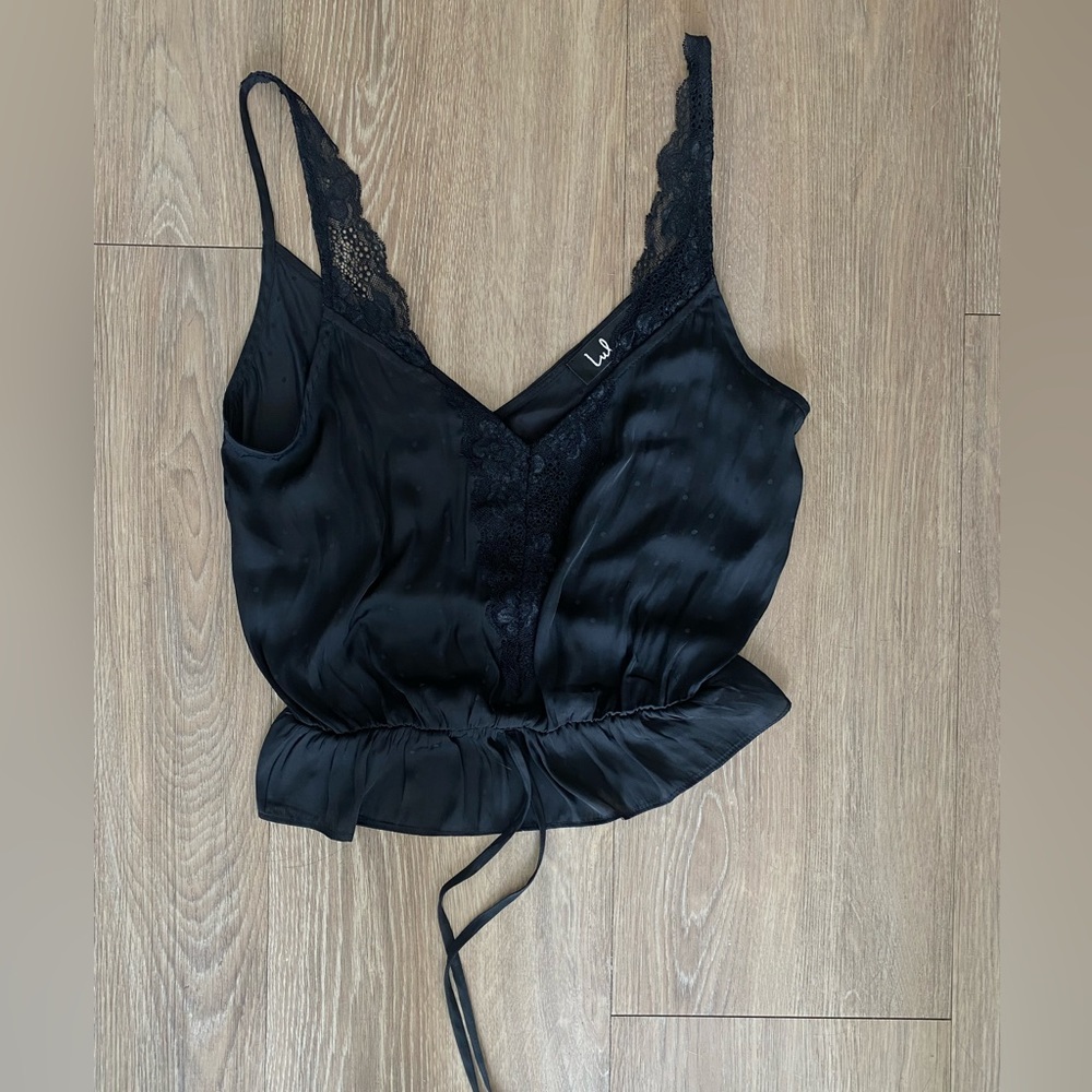 black lace tank